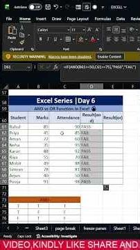Excel Series Ep. 6 | AND & OR Function in Excel 🔥 Explained in 30 Seconds