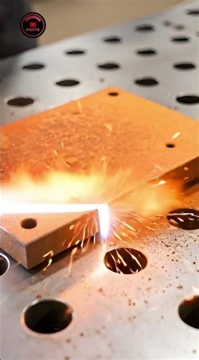 Industrial Steel Mounting Plate – Laser Rust Removal Process #trending #aivideo#shorts #viral