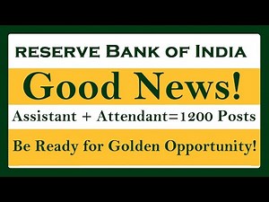 RBI Assistant and RBI Attendant Expected Notifications!