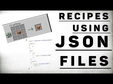 Crafting with JSON Recipes! - Minecraft 1.12.2 Modding Tutorial - Episode 4
