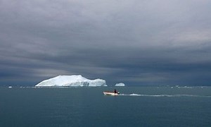 WATCH: An iceberg the size of a mountain cleaves itself apart