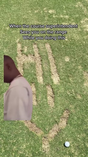 What is the weirdest divot pattern you seen? #golf #golfer #golftiktok #rizz