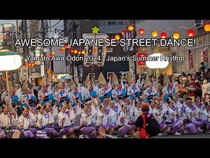 Stunning Japanese Awa Odori Dance 2024 | Yamato City Festival Highlights