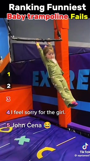 Ranking the Funniest Baby Trampoline Fails 😂