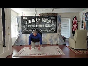 How to get into The Back Bubble the first time. Super simple spinal decompression- back pain relief