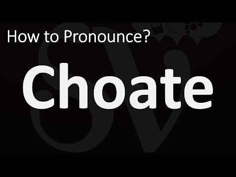 How to Pronounce Choate? (CORRECTLY)