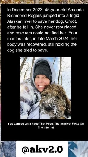 In December 2023, 45-year-old Amanda Richmond Rogers made a split-second decision when her dog,..