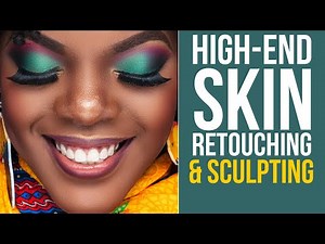 High-end SKIN RETOUCHING & SCULPTING| Photoshop tutorial: Burn & dodge | Frequency separation (2021)