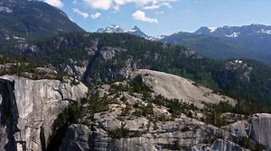 High above Squamish - and the splitter crack began
