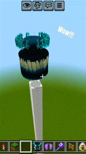 Stacking mobs idea in PE #minecraft #gaming #short #idea #pe #bedrock #stacking #easy