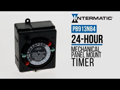 PB913N84 24-Hour Mechanical Panel Mount Timer by Intermatic