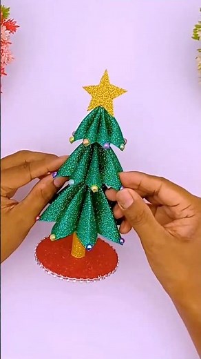 Beautiful Glitter Foam Christmas Tree | DIY Festive Decoration at Home