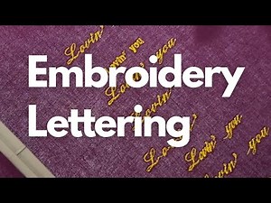 Embroidery lettering on napkins with the Brother Luminaire XP3