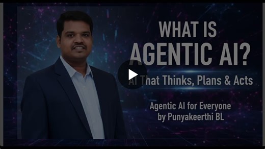 Introducing Agentic AI: Goal-Based AI for Everyone | Punyakeerthi BL posted on the topic | LinkedIn
