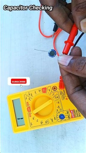 capacitor checking with multimeter | #shorts