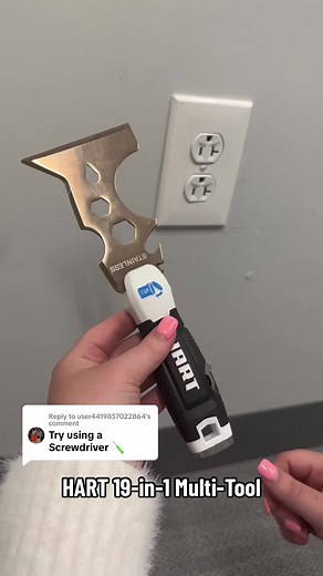 Replying to @user4419857022864 There are 19-in-1 ways to use HART’s 19-in-1 Multi-Tool 😎 #DoItWithHART #19in1 #multitool #painting #screwdriver #screwdrivers #diy