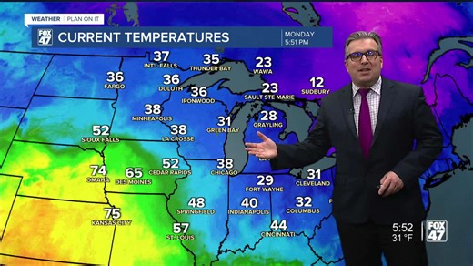 Fox 47 evening forecast - 2/9/2026