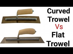 Curved Trowel vs Flat Trowel (mudding drywall)
