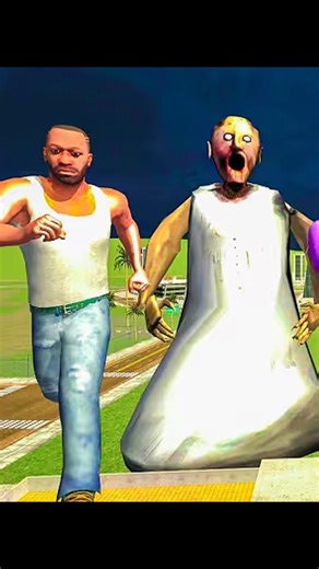 Franklin Vs Giant Granny In Indian Bike Driving 3D #shortsfeed