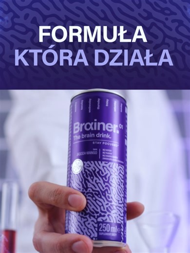 Brainer: Napój dla lepszej pamięci i skupienia