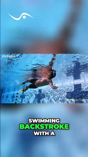 Backstroke Scull Drill: Swim Faster with This Elbow Push! #shorts