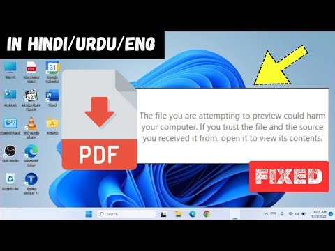 PDF FIX: The file you are attempting to preview could harm your computer in Windows 10/11