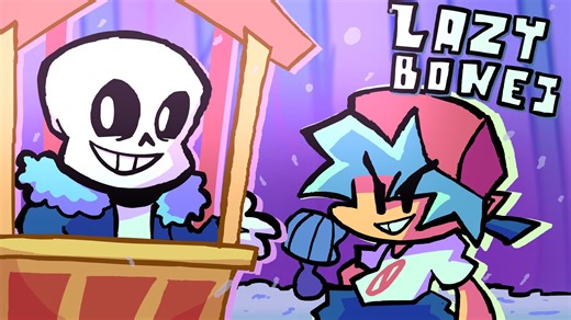 UT X FNF 最好的粉丝还原 可玩版Lazy Bone 流程演示