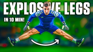 Goalkeeper Home Workout for Insane Leg Power | Soccer Strength Training