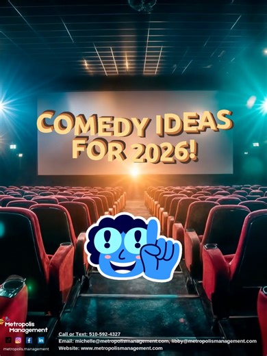 Comedy • Stand-Up • Clean Comedy • Late-Night Comedy • Interactive Shows Our 2026 comedy roster includes clean comedians, stand-up comics, late-night sets, storytellers, and interactive performers for colleges, companies, and community events. If you’re planning Welcome Week, Late Night, corporate gatherings, or student programs and searching for a comedian who fits your audience and timing, we can help you choose the right act. Contact Metropolis for routing and availability.