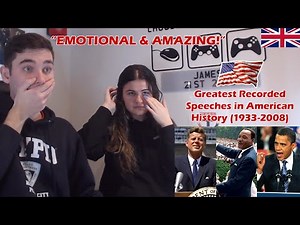 British Couple Reacts to Greatest Recorded Speeches in American History (1933-2008) *EMOTIONAL*