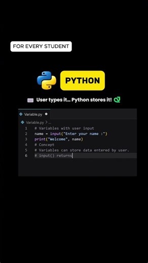 🧮🐍 Python with Variables input 🤯
