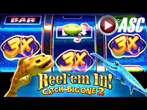 *BIG WIN!* REEL 'EM IN! CATCH THE BIG ONE 2 (WMS) Slot Machine Bonus