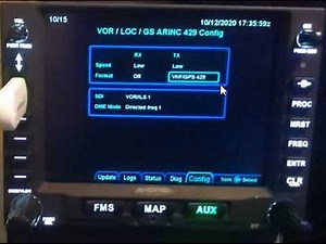 Avidyne IFD VOR/ILS ARINC429 Config Page