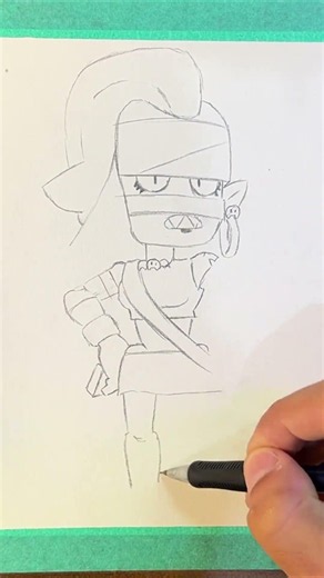 como desenhar a EMZ BRAWL STARS