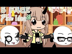 5 face idea for bad girl/boy ||Lazy|| ~Gacha life~
