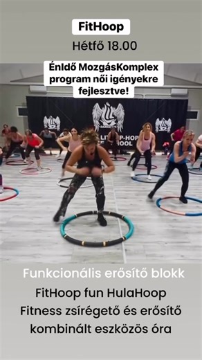 FitHoop HulaHoop Fitness zsírégető és erősítő kombinált óra⭕️ Funkcionális erősítő blokk részlet. #fitlifebygabi ÉnIdő MozgásKomplex program női igényekre fejlesztve! | Fügedi Gabi
