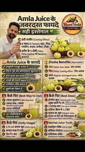 Amazing Benefits of Amla Juice and the Correct Way to Use It