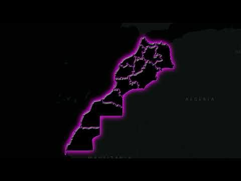 All Regions of Morocco Animated Map