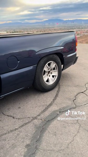 Bubble eye Silverado gets flip kit #youtube #Vlog #silverado #droppedtrucks #fyp