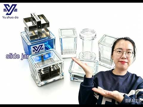 Biological Lab Reusable Tissue Microscope Slide Staining Jar with Lid