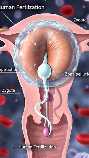 🇺🇸Fertilization 3d Animation🇺🇸 #usa #usashorts #trending #embryology