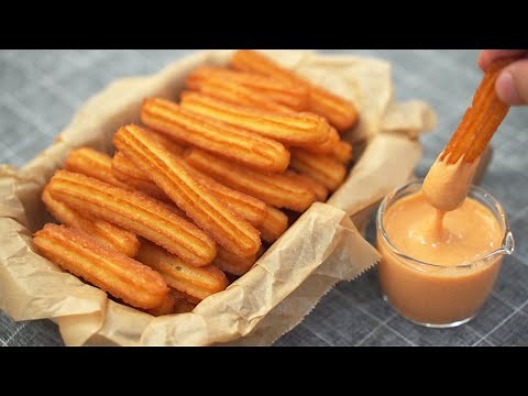 Crispy Potato Churros & Spicy Cheese Sauce
