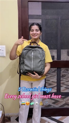 5 Things Every School Girl Must Have in School Bag😍🎒 #school #afterschool