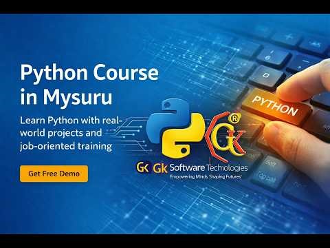 Gk Software Technologies is a leading Python training institute in Mysuru,