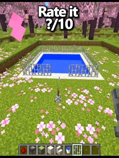 Automatic Pool💦 in Minecraft #minecraft #shorts