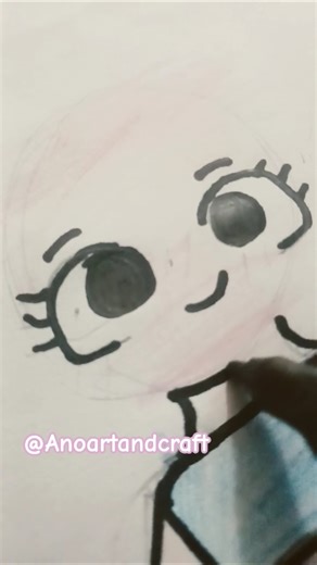 drawing my paper doll part one #artandcraft #cuteart #artdrawing #artist ar #cuteartwork #hardwork