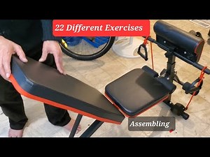 22 Exercises You Can Do With This Training Workout Multifunctional Bench, And How To Assemble it