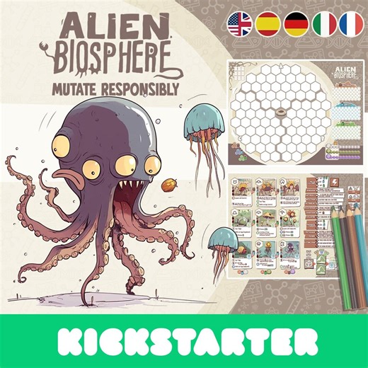 Board Game: Alien Biosphere [ULTIMATE ENGLISH Version][print and Play/pnp] Evolution of Aliens, Terraforming, Ecosystems and Cataclysms. - Etsy