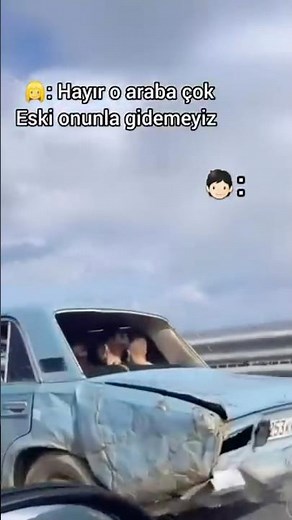 Çıtır hasarlı arabayla yolculuk yapan adamlara gelen yorumlar