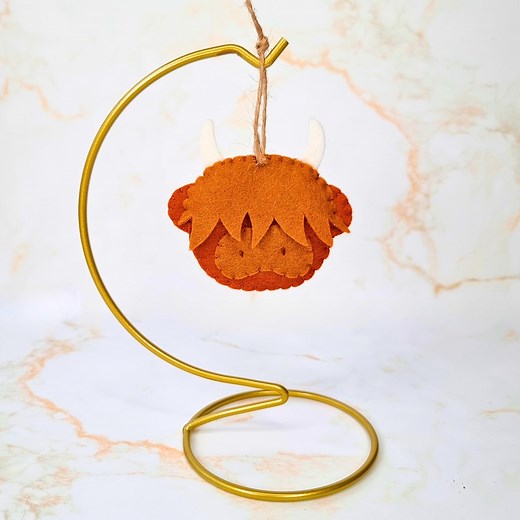 Felt Highland Cow Sewing Pattern: Easy DIY Ornament (PDF) - Etsy
